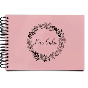 Plexi album s kroužkovou vazbou Věneček se jménem