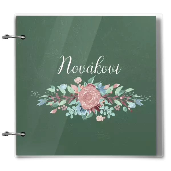 Plexi album se sponami Květiny s příjmením