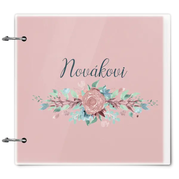 Plexi album se sponami Květiny s příjmením