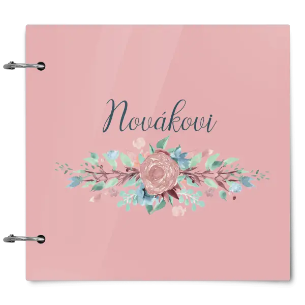 Plexi album se sponami Květiny s příjmením