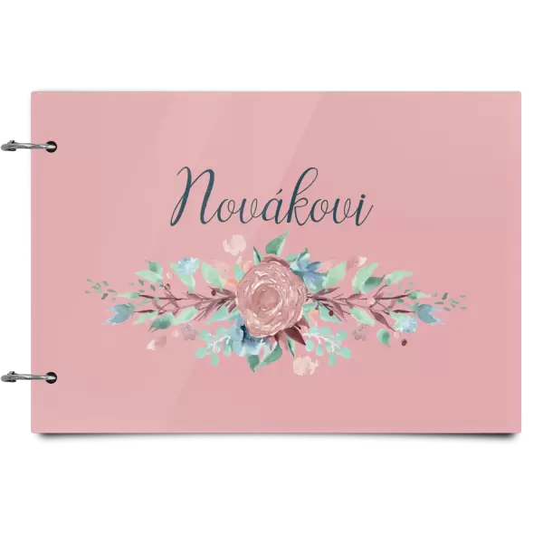 Plexi album se sponami Květiny s příjmením