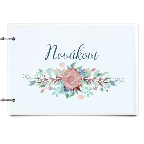 Plexi album se sponami Květiny s příjmením