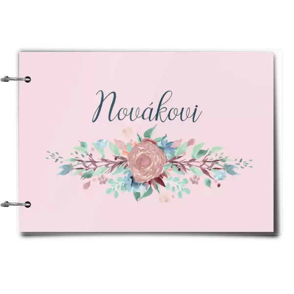Plexi album se sponami Květiny s příjmením