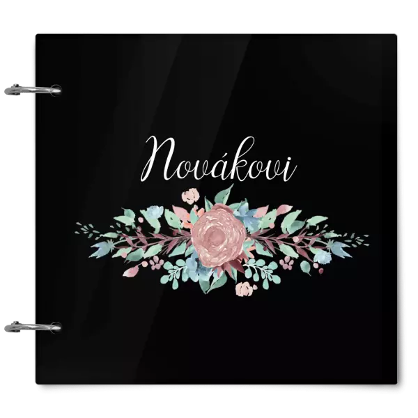 Plexi album se sponami Květiny s příjmením