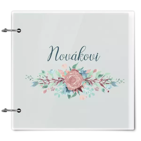 Plexi album se sponami Květiny s příjmením