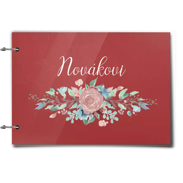Plexi album se sponami Květiny s příjmením
