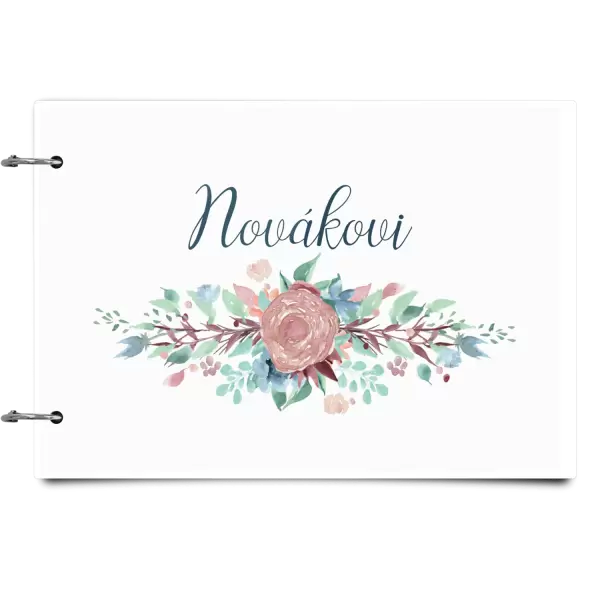 Plexi album se sponami Květiny s příjmením