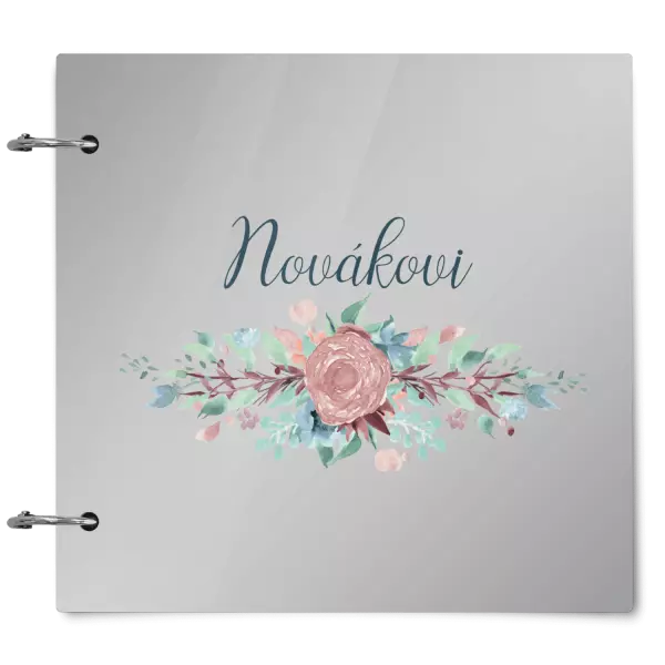 Plexi album se sponami Květiny s příjmením