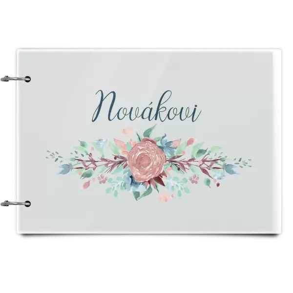Plexi album se sponami Květiny s příjmením