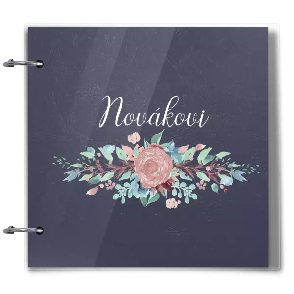 Plexi album se sponami Květiny s příjmením