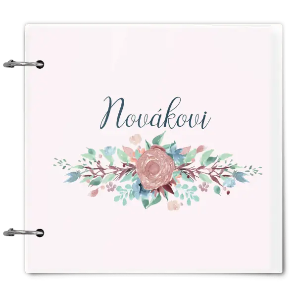 Plexi album se sponami Květiny s příjmením