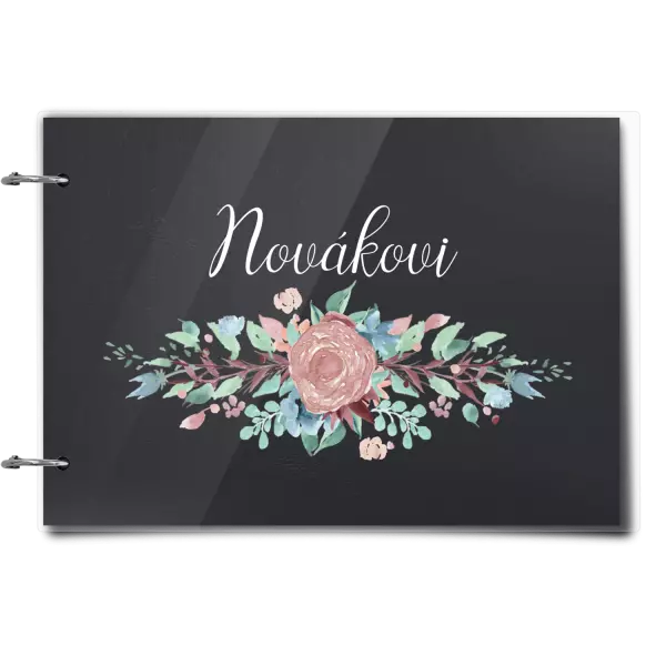 Plexi album se sponami Květiny s příjmením
