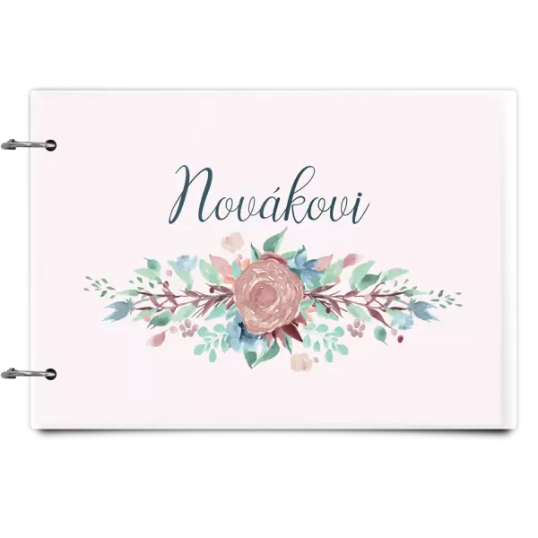 Plexi album se sponami Květiny s příjmením