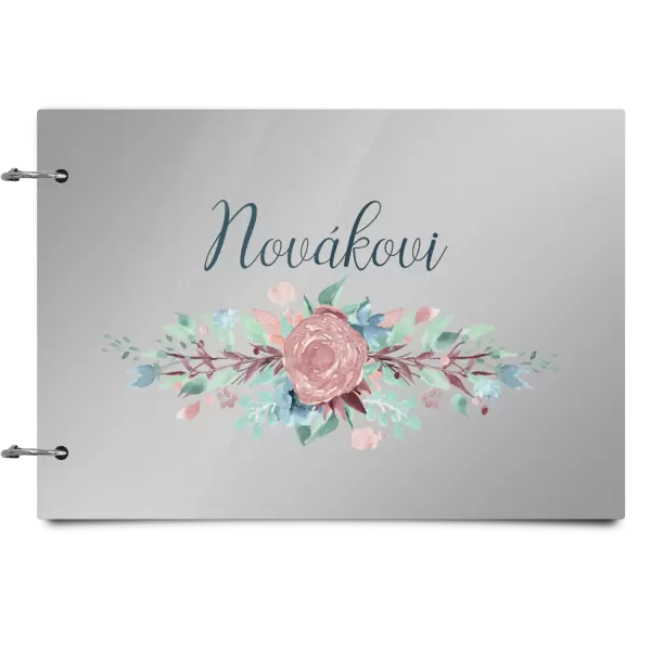 Plexi album se sponami Květiny s příjmením