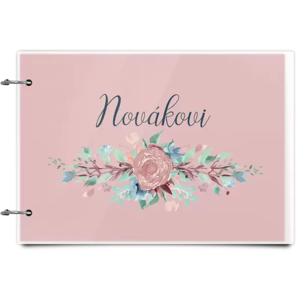 Plexi album se sponami Květiny s příjmením
