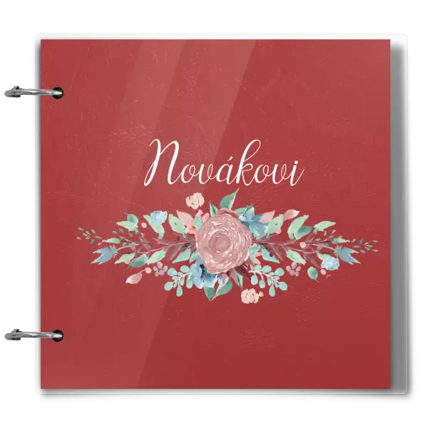 Plexi album se sponami Květiny s příjmením