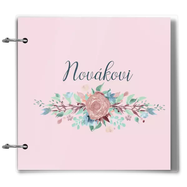 Plexi album se sponami Květiny s příjmením