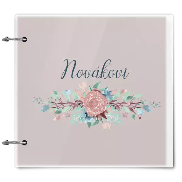 Plexi album se sponami Květiny s příjmením