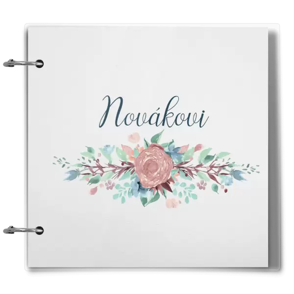 Plexi album se sponami Květiny s příjmením
