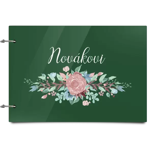 Plexi album se sponami Květiny s příjmením