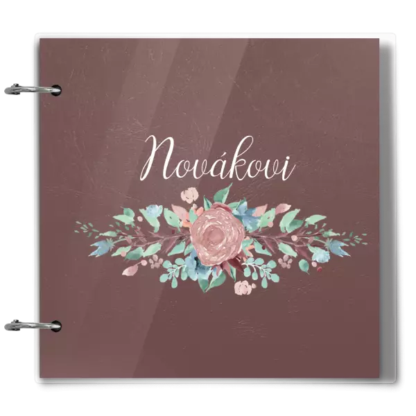 Plexi album se sponami Květiny s příjmením