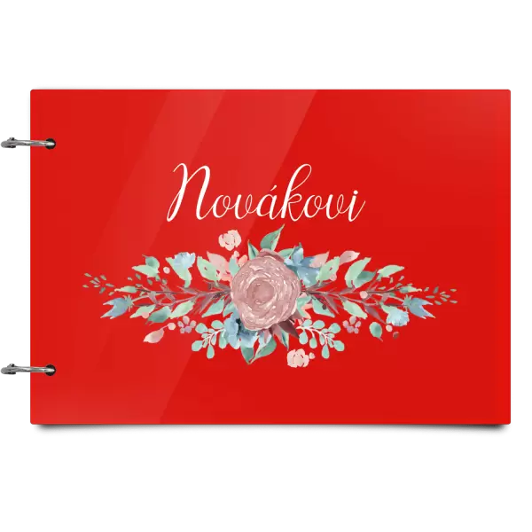 Plexi album se sponami Květiny s příjmením