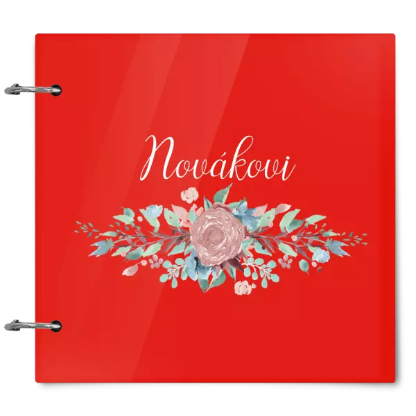 Plexi album se sponami Květiny s příjmením