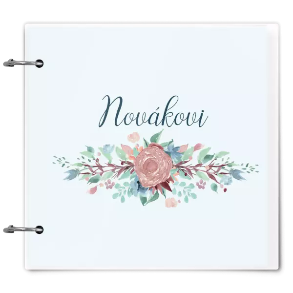 Plexi album se sponami Květiny s příjmením