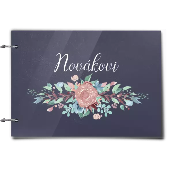 Plexi album se sponami Květiny s příjmením