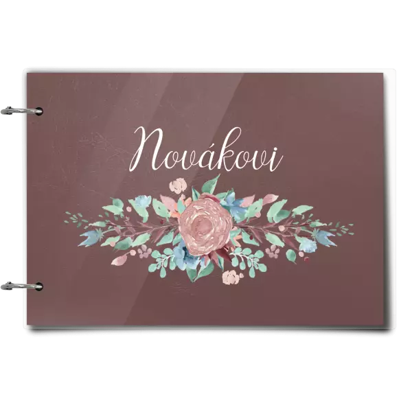 Plexi album se sponami Květiny s příjmením