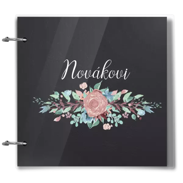 Plexi album se sponami Květiny s příjmením