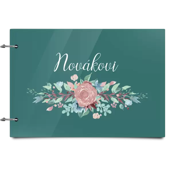 Plexi album se sponami Květiny s příjmením