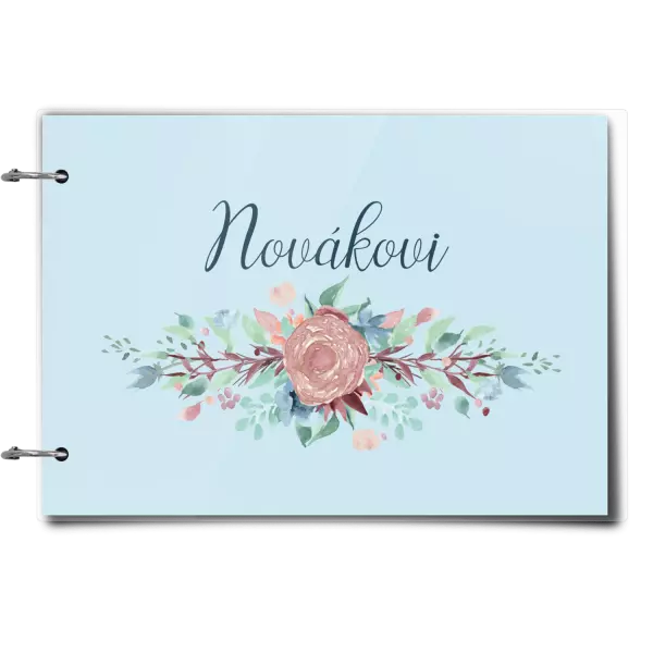 Plexi album se sponami Květiny s příjmením