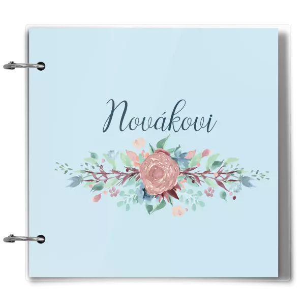 Plexi album se sponami Květiny s příjmením