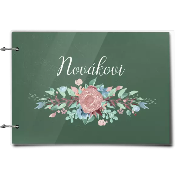 Plexi album se sponami Květiny s příjmením