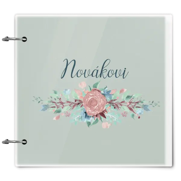 Plexi album se sponami Květiny s příjmením