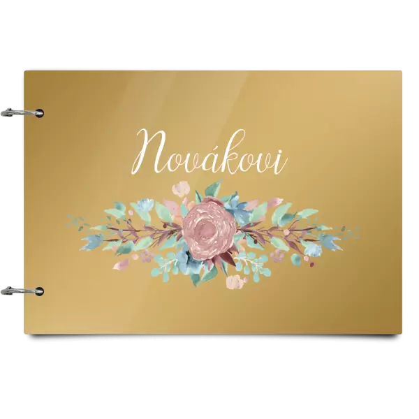 Plexi album se sponami Květiny s příjmením