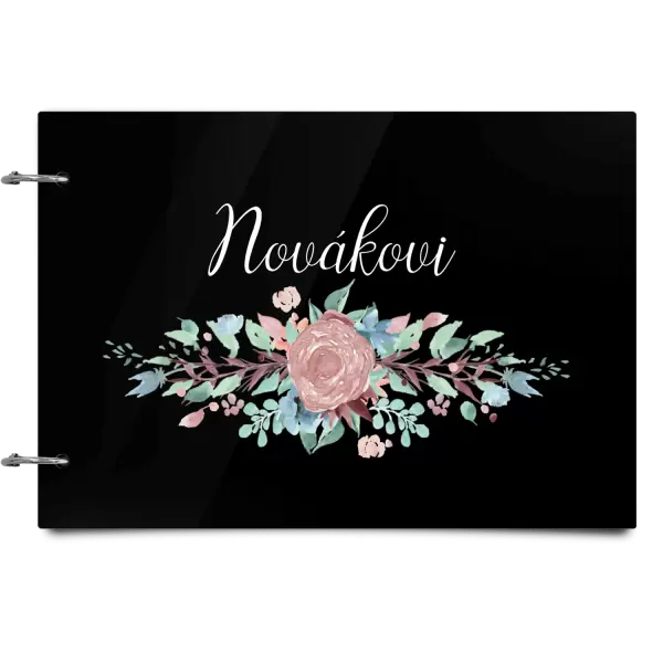 Plexi album se sponami Květiny s příjmením