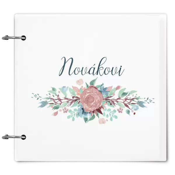 Plexi album se sponami Květiny s příjmením