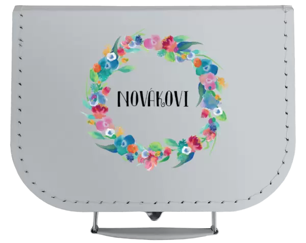 Kufřík Barevné lístečky s příjmením