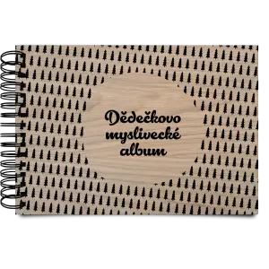 Dřevěné album s kroužkovou vazbou Myslivecké se stromy