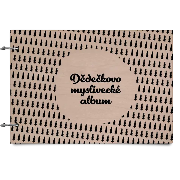 Dřevěné album se sponami Myslivecké se stromy