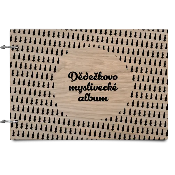 Dřevěné album se sponami Myslivecké se stromy