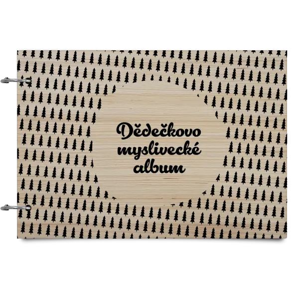Dřevěné album se sponami Myslivecké se stromy