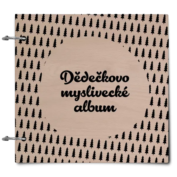 Dřevěné album se sponami Myslivecké se stromy