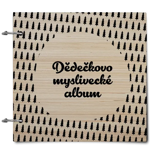 Dřevěné album se sponami Myslivecké se stromy