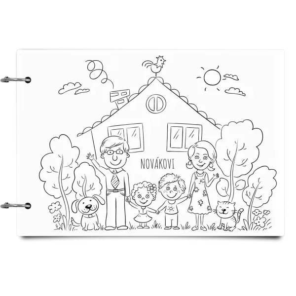 Plexi album se sponami Rodinka