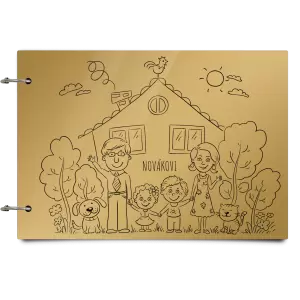 Plexi album se sponami Rodinka