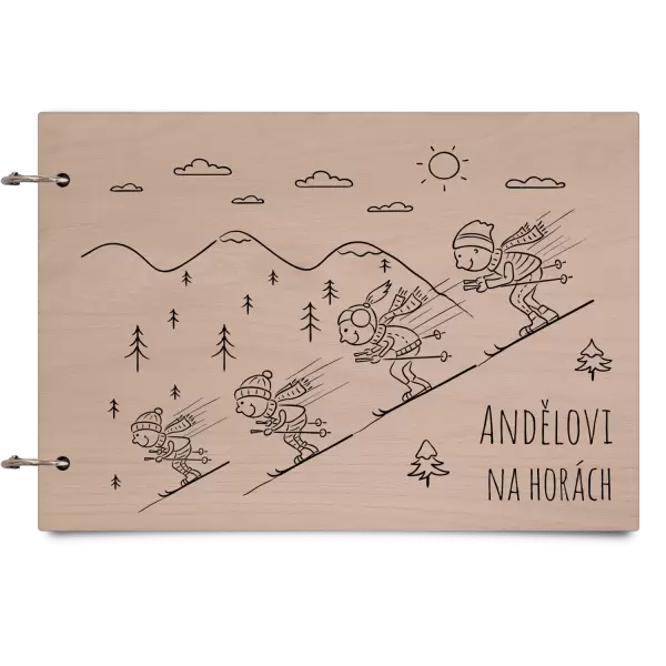 Dřevěné album Na horách