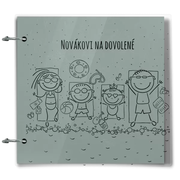 Plexi album se sponami Na pláži